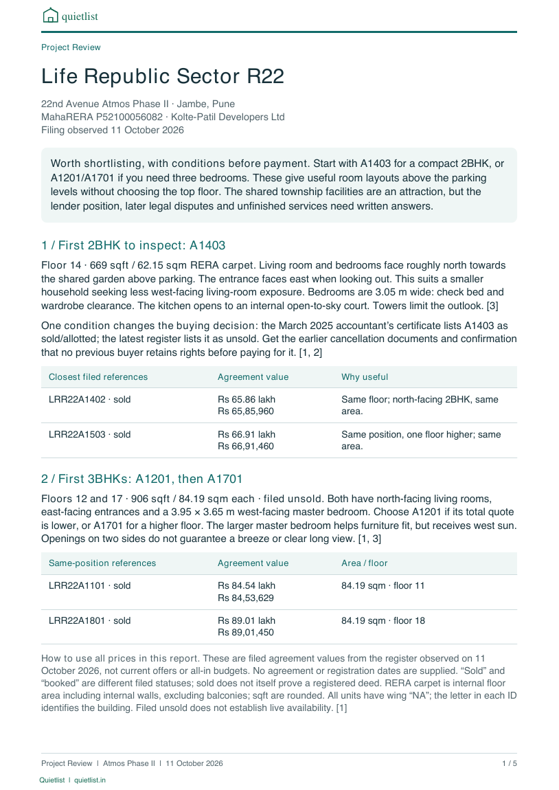 Report page 1
